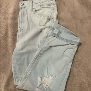 Wild Fable Light Blue Ripped Ankle Jeans